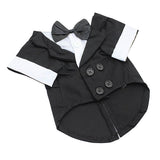 Max Maxb Dog Puppy Pet Clothes Stylish Suit Bow Tie For Pet Costume Wedding Black-L