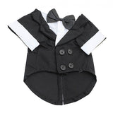 Max Maxb Dog Puppy Pet Clothes Stylish Suit Bow Tie For Pet Costume Wedding Black-L