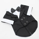Max Maxb Dog Puppy Pet Clothes Stylish Suit Bow Tie For Pet Costume Wedding Black-L