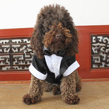 Max Maxb Dog Puppy Pet Clothes Stylish Suit Bow Tie For Pet Costume Wedding Black-L