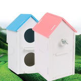 Max Maxb Double Hole Pet Bird Parrot Hatching Breeding Box Nest House  Blue