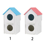 Max Maxb Double Hole Pet Bird Parrot Hatching Breeding Box Nest House  Blue