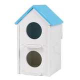 Max Maxb Double Hole Pet Bird Parrot Hatching Breeding Box Nest House  Blue