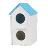 Max Maxb Double Hole Pet Bird Parrot Hatching Breeding Box Nest House  Blue