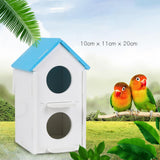 Max Maxb Double Hole Pet Bird Parrot Hatching Breeding Box Nest House  Blue