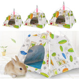 Max Maxb Pet Hamster Guinea Pig Tent Teepee House Winter Warm Breathable Canvas Bed S