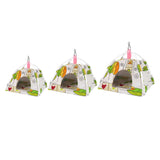 Max Maxb Pet Hamster Guinea Pig Tent Teepee House Winter Warm Breathable Canvas Bed S