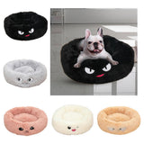 Max Maxb Cute Round  Pet Sleeping Bed Cozy Winter Bed For Small Animals Cat Dog Black