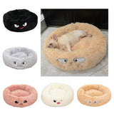 Max Maxb Cute Round  Pet Sleeping Bed Cozy Winter Bed For Small Animals Cat Dog Black
