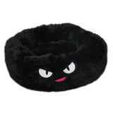 Max Maxb Cute Round  Pet Sleeping Bed Cozy Winter Bed For Small Animals Cat Dog Black