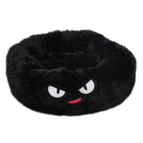 Max Maxb Cute Round  Pet Sleeping Bed Cozy Winter Bed For Small Animals Cat Dog Black
