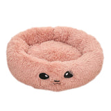 Max Maxb Cute Round  Pet Sleeping Bed Cozy Winter Bed For Small Animals Cat Dog Pink