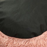 Max Maxb Cute Round  Pet Sleeping Bed Cozy Winter Bed For Small Animals Cat Dog Pink