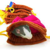 Max Maxb Small Animals Outdoor Travel Bag Hamster Winter Sleeping Nest  Rose Red