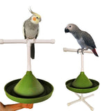 Maxbell Multipurpose Parrot Feeder Bowl Perch Bathtub Toy Parakeet Conure Lovebirds