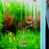 Maxbell Transparent Fish Tank Pipe Surface Skimmer Inflow Outflow Tube Φ17