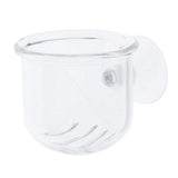 Maxbell Fish Feeder Basket Aquarium Clear Live Worm Bloodworm Food Feeding Cup Seam Type