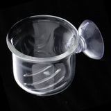 Maxbell Fish Feeder Basket Aquarium Clear Live Worm Bloodworm Food Feeding Cup Seam Type