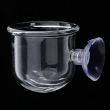 Maxbell Fish Feeder Basket Aquarium Clear Live Worm Bloodworm Food Feeding Cup Seam Type