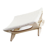 Maxbell Wooden Indoor Winter Warm Cat Bed Foldable Cat Hammock Pet Supplies White