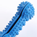 Maxbell Rubber Bone Shape Dog Chew Toys Food Leaking Toy Pet Training Supply Blue