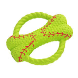 Maxbell 1 Pc Bone Shape Chew Toy Dog Puppy Interative Tug Toy Molar Training Green