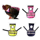 Maxbell Pet Reflective Vest Chicken Poultry Hen Saddle For Poultry Chicken Rose Red