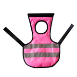Maxbell Pet Reflective Vest Chicken Poultry Hen Saddle For Poultry Chicken Rose Red