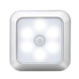 Maxbell LED Infrared Night Motion Sensor Light Closet Stair Cabinet Lamp Clear White