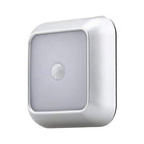Maxbell LED Infrared Night Motion Sensor Light Closet Stair Cabinet Lamp Clear White