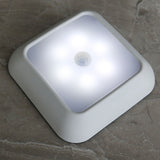 Maxbell LED Infrared Night Motion Sensor Light Closet Stair Cabinet Lamp Clear White