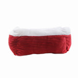 Maxbell Winter Soft Warm Plush Square Nest Bed for Small Medium Dogs Cat Red