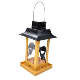 Maxbell Solar Powered Automatic Bird Feeder Cage Hanging Food Container for Parrot