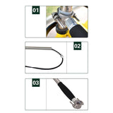 Maxbell Pet Dog Leash Bicycle Cycling Jogging Attchment Lead Rope Extension 40-115cm