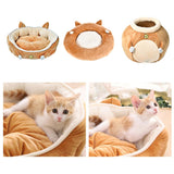 Maxbell Pet Cat Nest Cushion Mat Pad House Winter Warm Sleeping Bed Style01