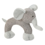Maxbell Cute Animals Shape Pet Chew Toy Durable Plush Toys For Dog Cat Grey Elephant