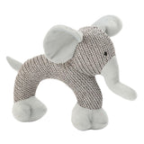 Maxbell Cute Animals Shape Pet Chew Toy Durable Plush Toys For Dog Cat Grey Elephant
