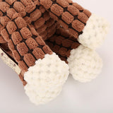 Maxbell Dog Chew Toy Interative Tug Toy for Aggressive Chewer Training Playing Brown