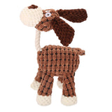 Maxbell Dog Chew Toy Interative Tug Toy for Aggressive Chewer Training Playing Brown
