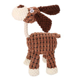 Maxbell Dog Chew Toy Interative Tug Toy for Aggressive Chewer Training Playing Brown