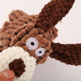 Maxbell Dog Chew Toy Interative Tug Toy for Aggressive Chewer Training Playing Brown