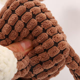 Maxbell Dog Chew Toy Interative Tug Toy for Aggressive Chewer Training Playing Brown