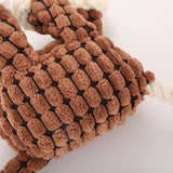 Maxbell Dog Chew Toy Interative Tug Toy for Aggressive Chewer Training Playing Brown