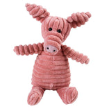 Maxbell Animal Shape Corduroy Pet Toy Dog Puppy Chewing Biting Toy Pig