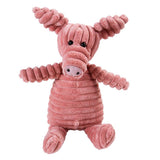 Maxbell Animal Shape Corduroy Pet Toy Dog Puppy Chewing Biting Toy Pig