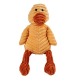 Maxbell Animal Shape Corduroy Pet Toy Dog Puppy Chewing Biting Toy Duck
