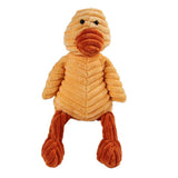 Maxbell Animal Shape Corduroy Pet Toy Dog Puppy Chewing Biting Toy Duck