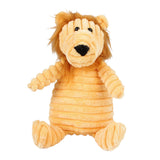 Maxbell Animal Shape Corduroy Pet Toy Dog Puppy Chewing Biting Toy Lion