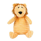 Maxbell Animal Shape Corduroy Pet Toy Dog Puppy Chewing Biting Toy Lion