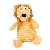 Maxbell Animal Shape Corduroy Pet Toy Dog Puppy Chewing Biting Toy Lion